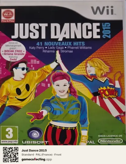 Just Dance 2015 Nintendo Wii, France box front