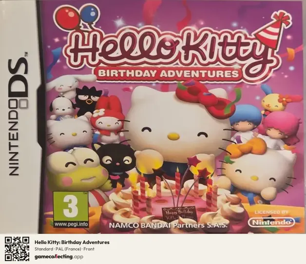 Hello Kitty: Birthday Adventures Nintendo DS, France box front