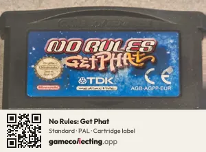 No Rules: Get Phat Game Boy Advance, PAL cartridge label