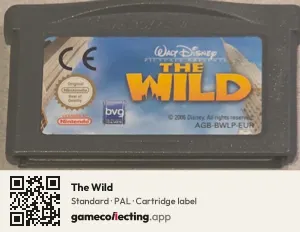 The Wild Game Boy Advance, PAL cartridge label
