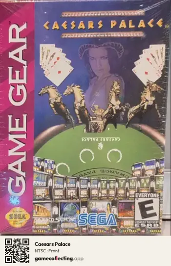 Caesars Palace Sega Game Gear, NTSC box front