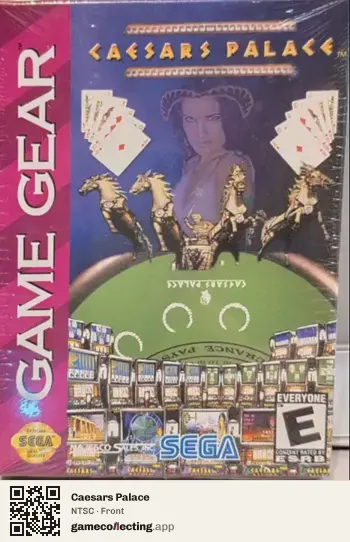 Caesars Palace Sega Game Gear, NTSC box front