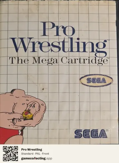 Pro Wrestling Sega Master System, PAL box front
