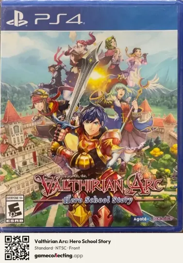 Valthirian Arc: Hero School Story PlayStation 4, NTSC box front