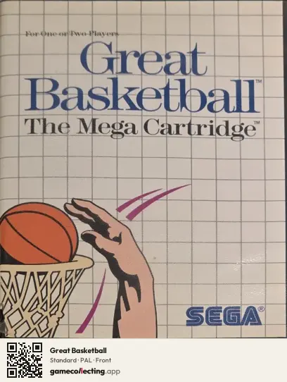 Great Basketball Sega Master System, PAL box front