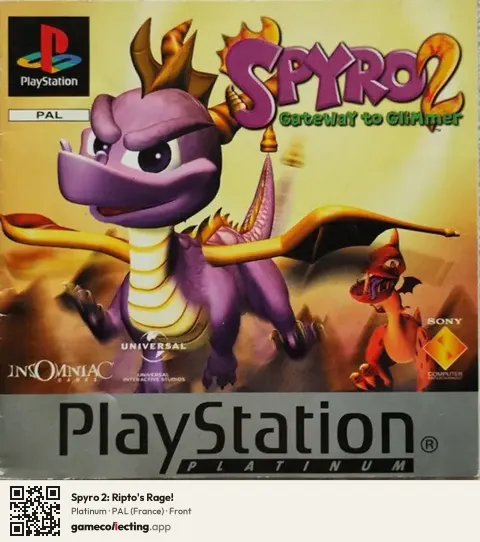 Spyro 2: Ripto's Rage! PlayStation, France box front