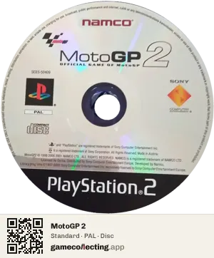 MotoGP 2 PlayStation 2, PAL disc