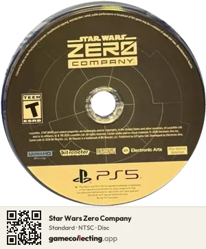 Star Wars Zero Company PlayStation 5, NTSC disc