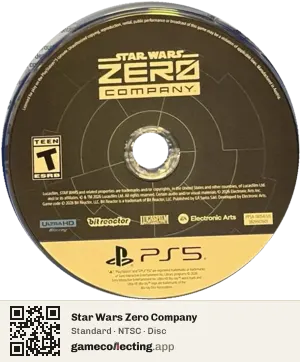 Star Wars Zero Company PlayStation 5, NTSC disc
