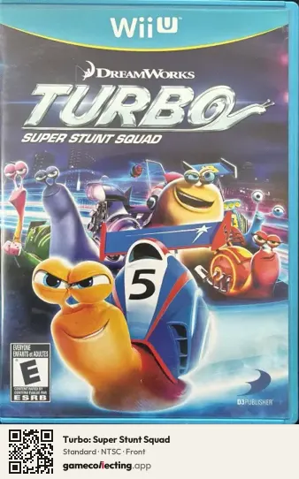 Turbo: Super Stunt Squad Nintendo Wii U, NTSC box front