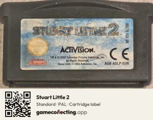 Stuart Little 2 Game Boy Advance, PAL cartridge label