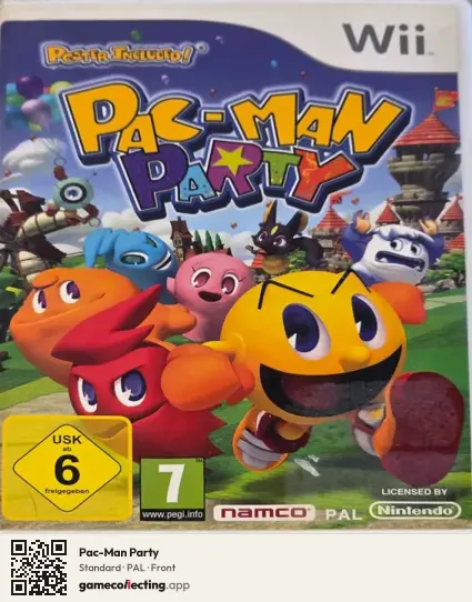 Pac-Man Party Nintendo Wii, PAL box front