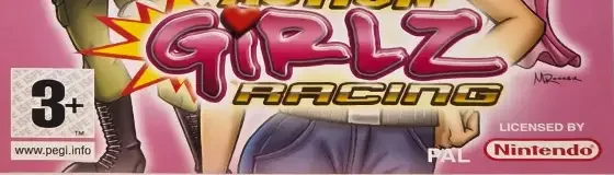 Action Girlz Racing, the PEGI square on its front
