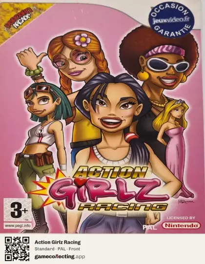 Action Girlz Racing Nintendo Wii, PAL box front