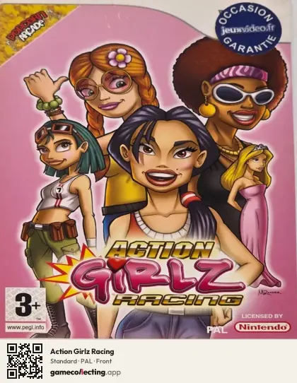 Action Girlz Racing Nintendo Wii, PAL box front