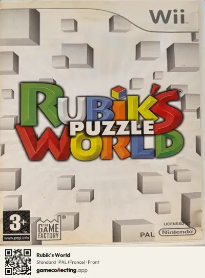 Rubik's World Nintendo Wii, France box front