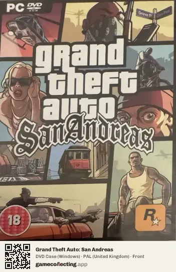 Grand Theft Auto: San Andreas Computer, United Kingdom box front