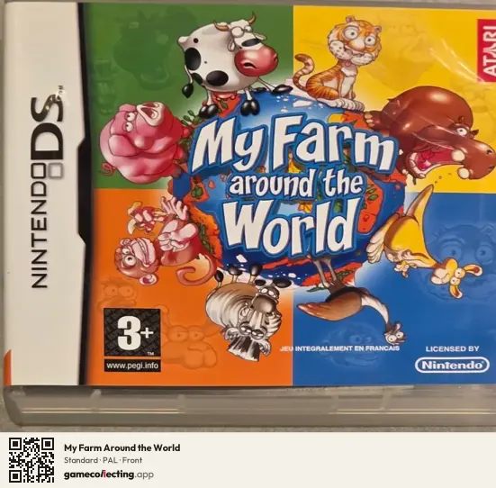 My Farm Around the World Nintendo DS, PAL box front