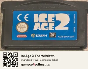 Ice Age 2: The Meltdown Game Boy Advance, PAL cartridge label