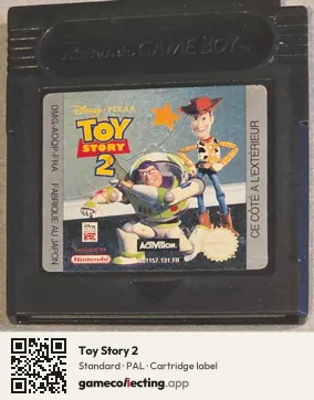 Toy Story 2 Game Boy Color, PAL cartridge label