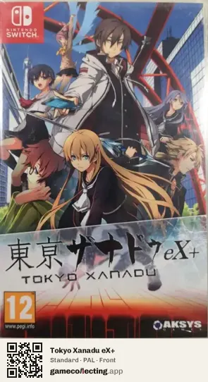 Tokyo Xanadu eX+ Nintendo Switch, PAL box front