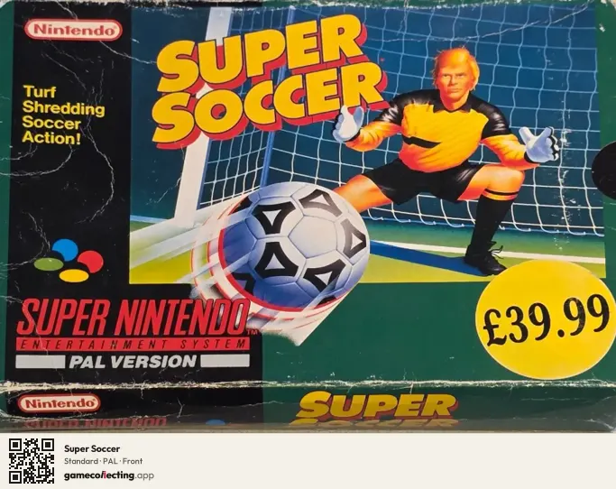 Super Soccer Super Nintendo Entertainment System, PAL box front