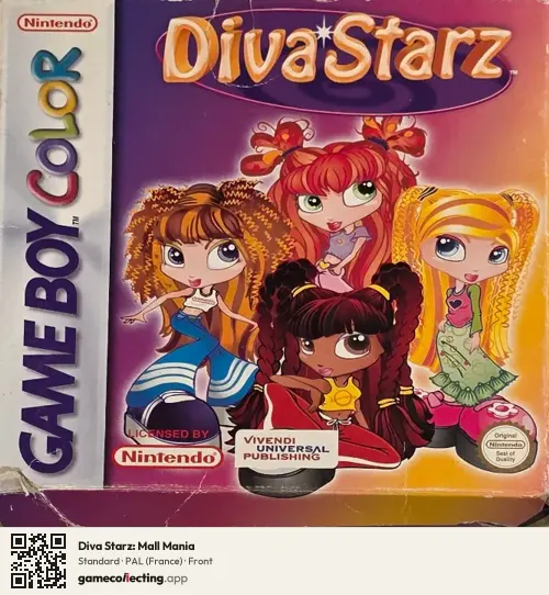 Diva Starz: Mall Mania Game Boy Color, France box front