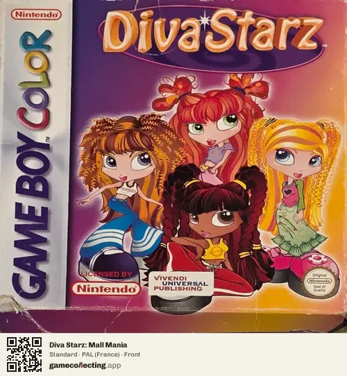 Diva Starz: Mall Mania Game Boy Color, France box front