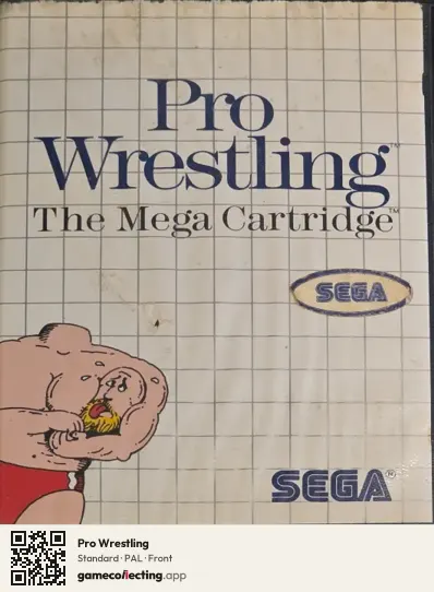 Pro Wrestling Sega Master System, PAL box front