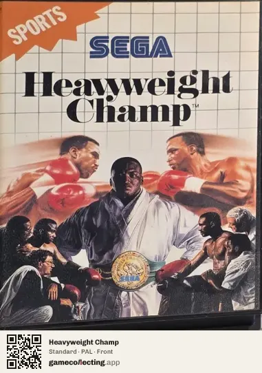 Heavyweight Champ Sega Master System, PAL box front