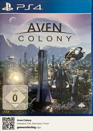Aven Colony PlayStation 4, Germany box front
