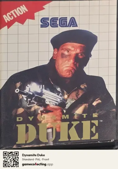 Dynamite Duke Sega Master System, PAL box front