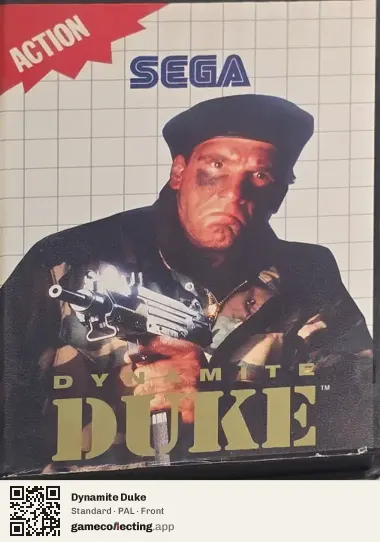 Dynamite Duke Sega Master System, PAL box front