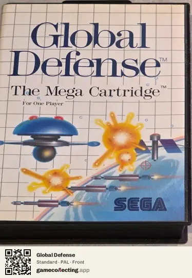 Global Defense Sega Master System, PAL box front