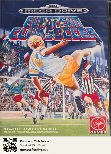 European Club Soccer Sega Mega Drive / Genesis, PAL box front