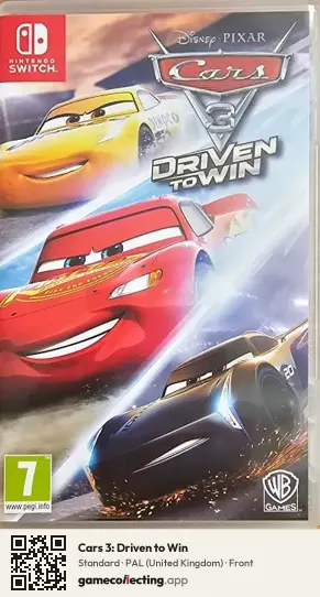 Cars 3: Driven to Win Nintendo Switch, United Kingdom box front