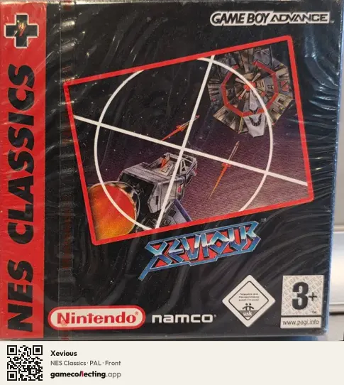 Xevious Game Boy Advance, PAL box front