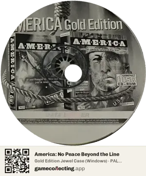 America: No Peace Beyond the Line Computer, PAL disc