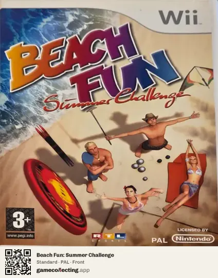 Beach Fun: Summer Challenge Nintendo Wii, PAL box front