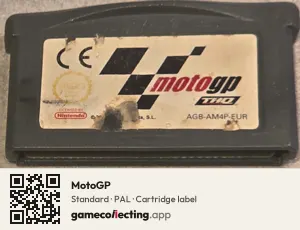 MotoGP Game Boy Advance, PAL cartridge label