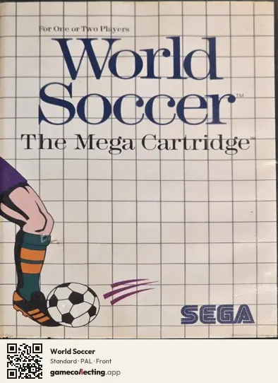 World Soccer Sega Master System, PAL box front