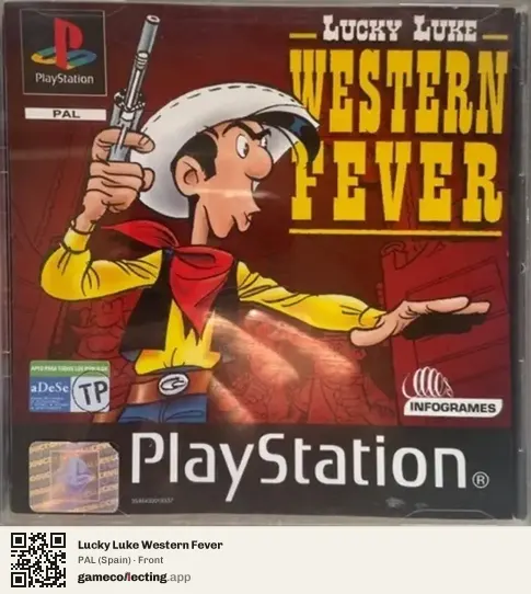 Lucky Luke Western Fever PlayStation, Spain box front