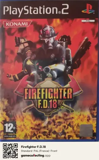 Firefighter F.D.18 PlayStation 2, France box front