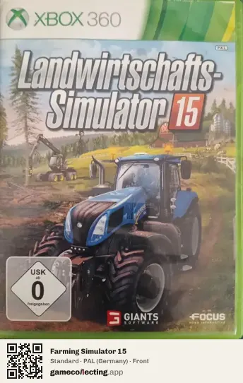 Farming Simulator 15 Xbox 360, Germany box front