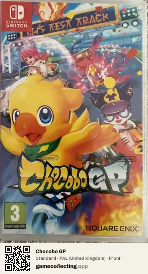 Chocobo GP Nintendo Switch, United Kingdom box front