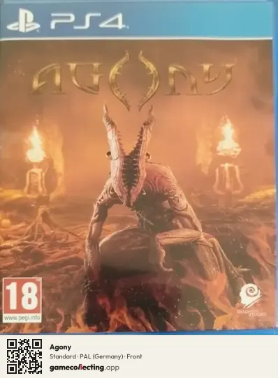 Agony PlayStation 4, Germany box front