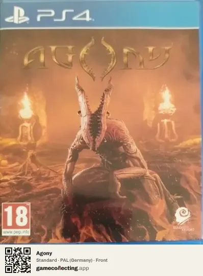 Agony PlayStation 4, Germany box front