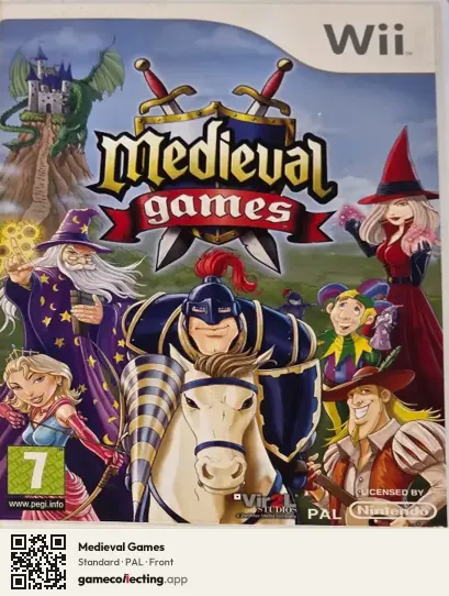 Medieval Games Nintendo Wii, PAL box front