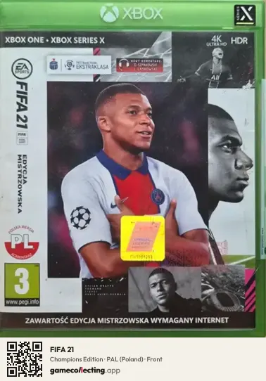 FIFA 21 Xbox One, Poland box front