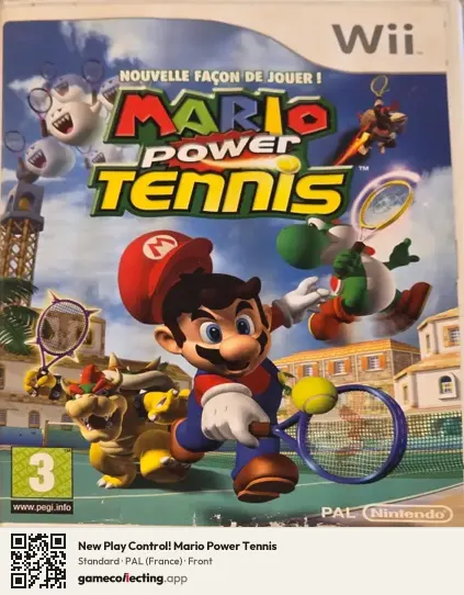 New Play Control! Mario Power Tennis Nintendo Wii, France box front